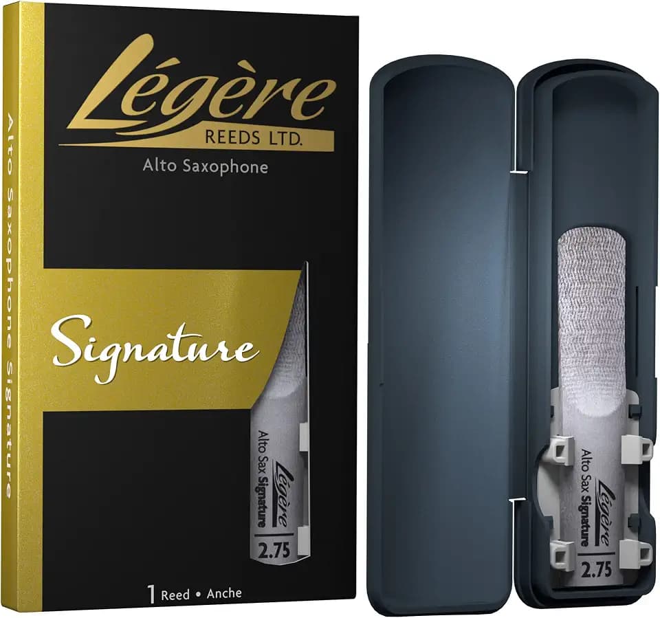 Légère Reeds - Altsaxophonblatt, Signature, Blattstärke 2.75 (ASG2.75) - Hochwertiges synthetisches Holzblasrohr