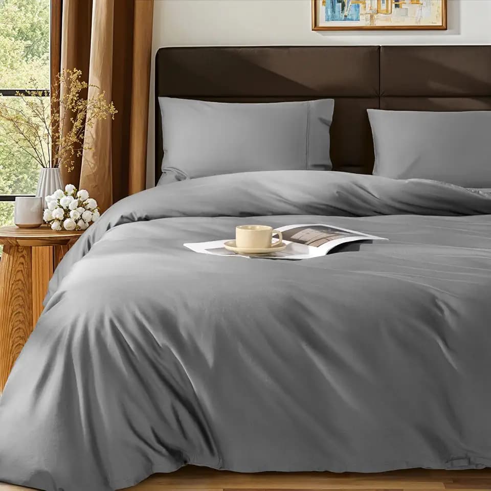 SONORO KATE 1000 Series 100% Egyptian Cotton Queen Duvet Cover Set,3PC
