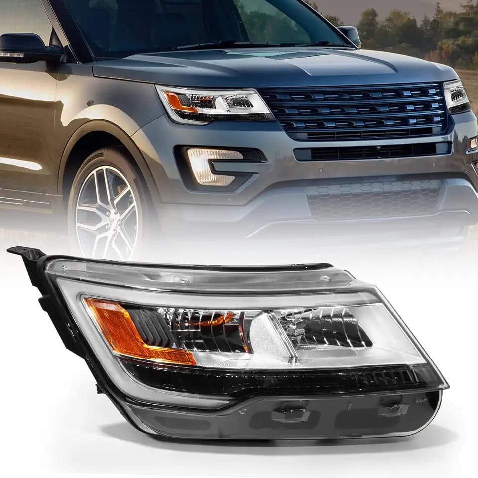 Zhaoyang Headlight Compatible with 2016 2017 2018 2019 Ford Explorer