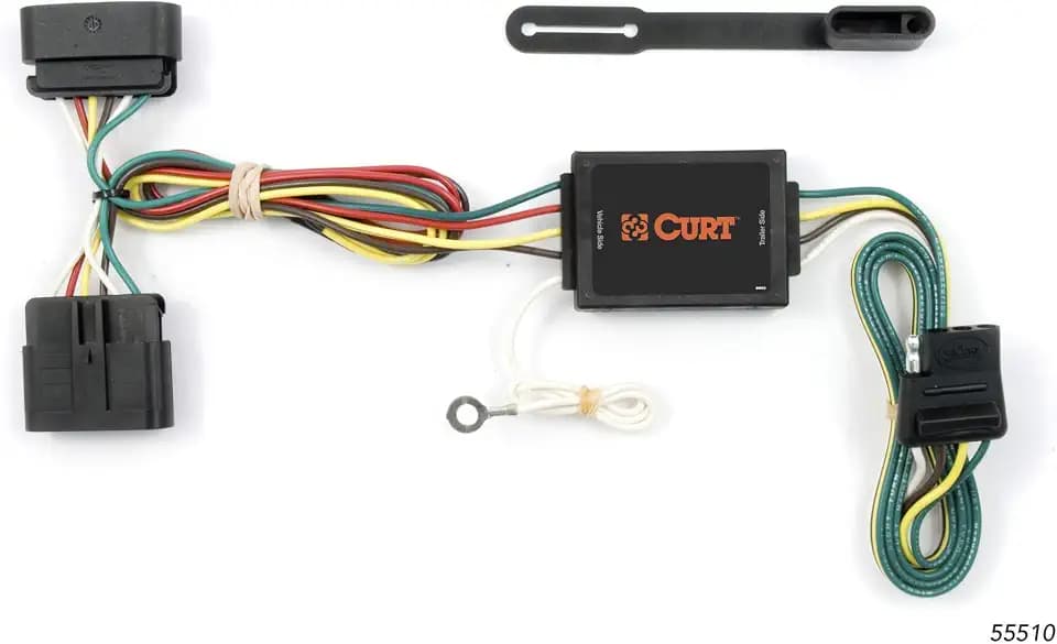 CURT 55510 Vehicle-Side Custom 4-Pin Trailer Wiring Harness for Select Chevrolet Colorado, GMC Canyon, Isuzu I-Series