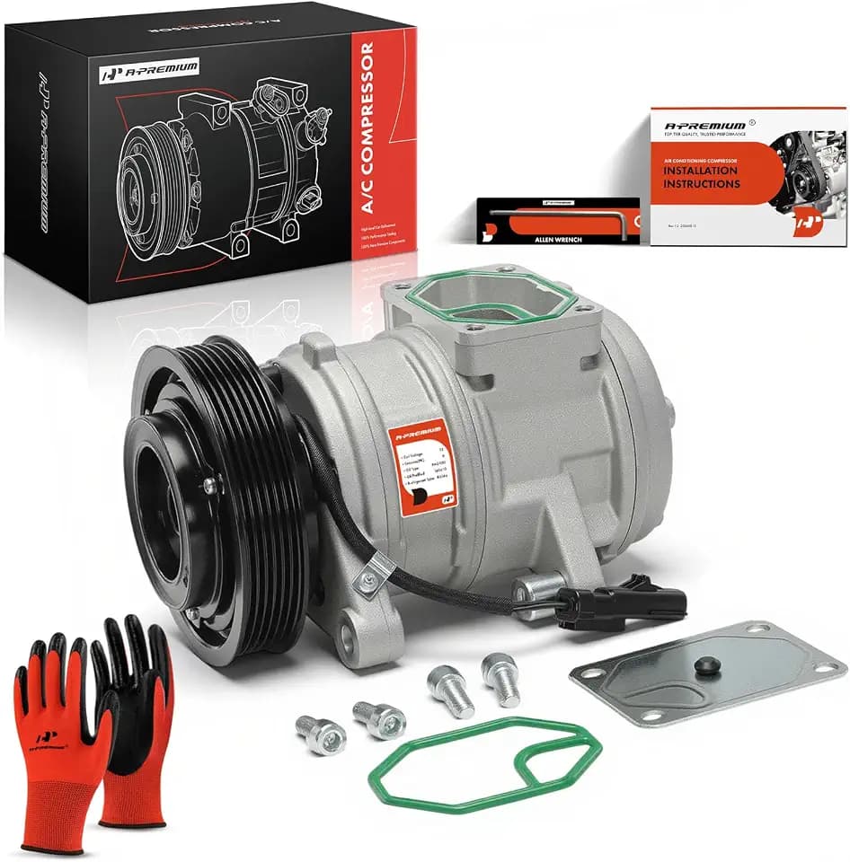 A-Premium Air Conditioner AC Compressor with Clutch
