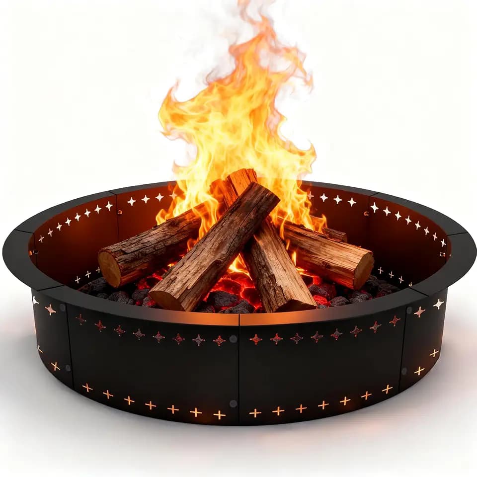 Smokeless Fire Pit Ring Insert, 48 Inch Firepit Ring