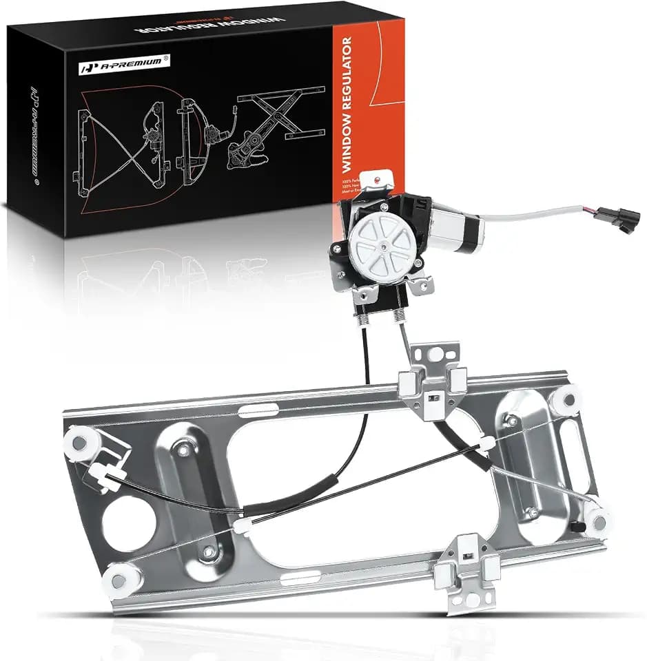 A-Premium Front Driver Side Power Window Regulator with Motor (2-Pin)
