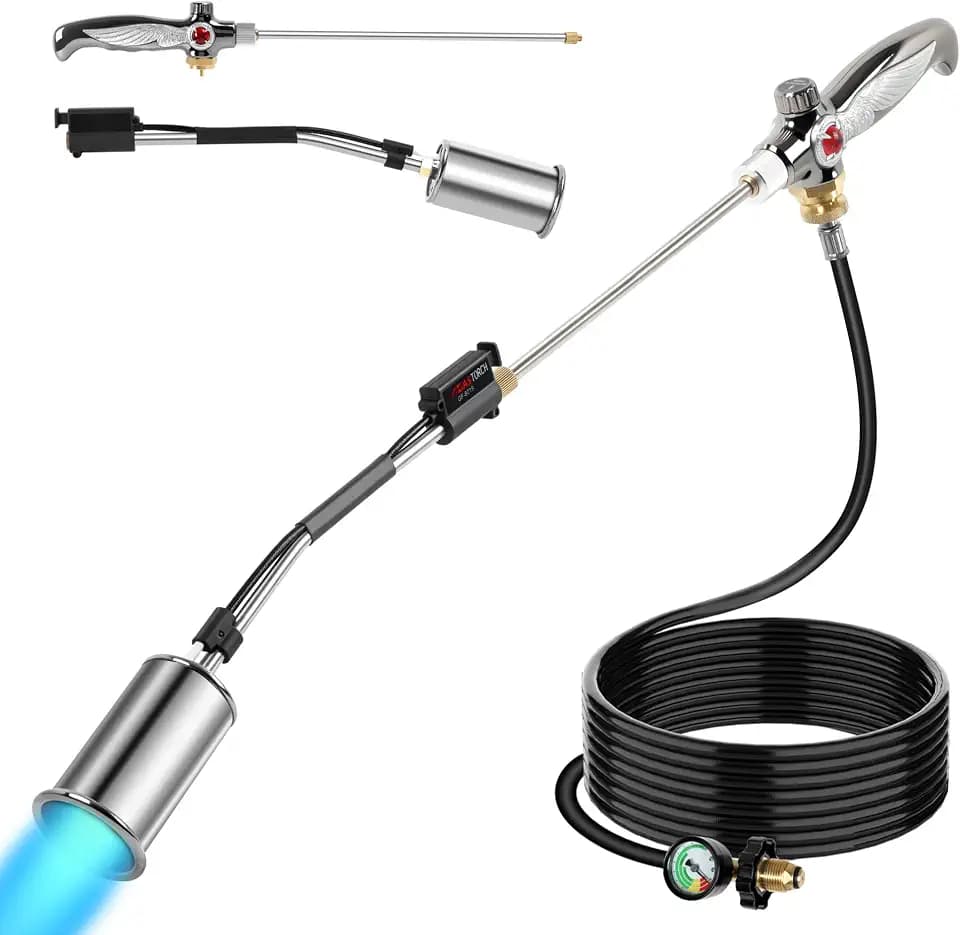 Weed Torch Propane Burner with 10FT Hose For Outside