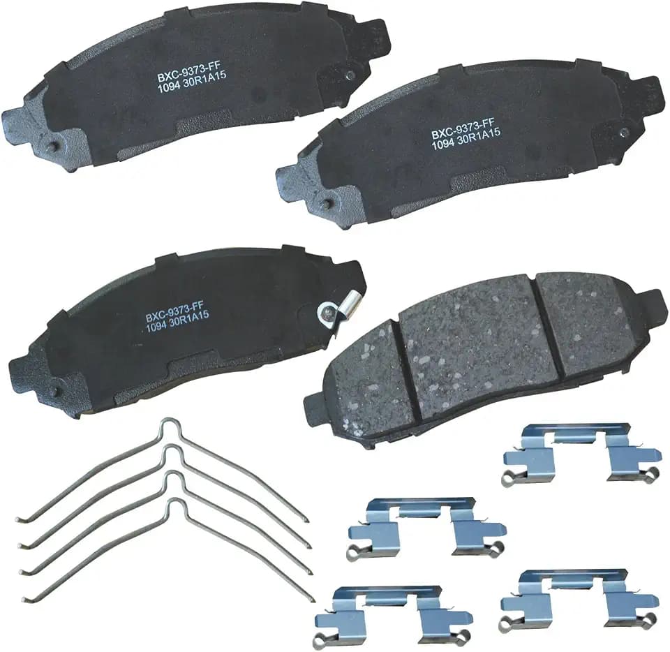Bendix Premium SBC1094 Ceramic Front Brake Pads for Select Models Chevrolet City Express, Nissan Frontier, LEAF, NV200, Pathfinder, Xterra, Suzuki Equator