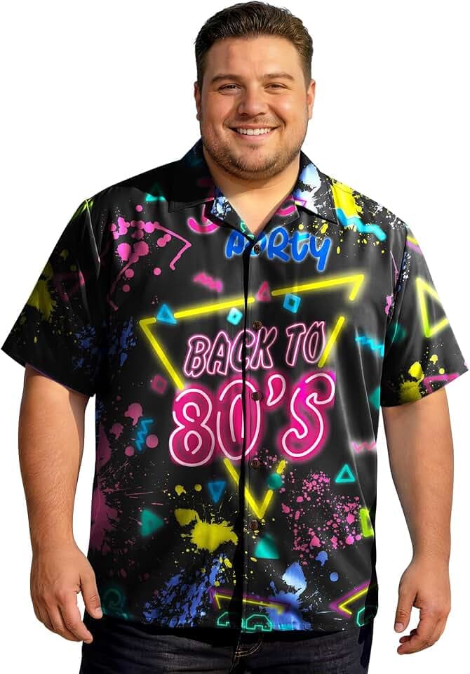 Zando Big and Tall Hawaiian Shirts for Men 2-6xl - True Big Tall Fit Breathable Short Sleeve Tropical Shirt for Summer Beach