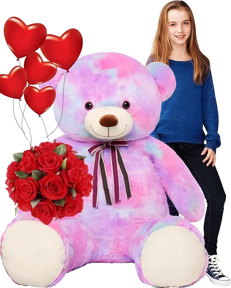 Tezituor Big Teddy Bear,52'' Giant Stuffed Animal Plush