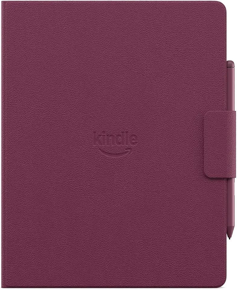 Introducing Amazon Kindle Scribe Executive Folio Cover with Magnetic Attach, Sleek Protective Case - Premium Leather