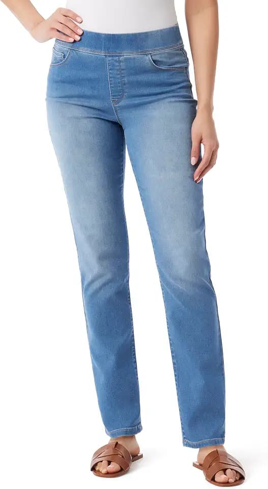 Gloria Vanderbilt Women's Standard Amanda Knitology Pull on High Rise Jean
