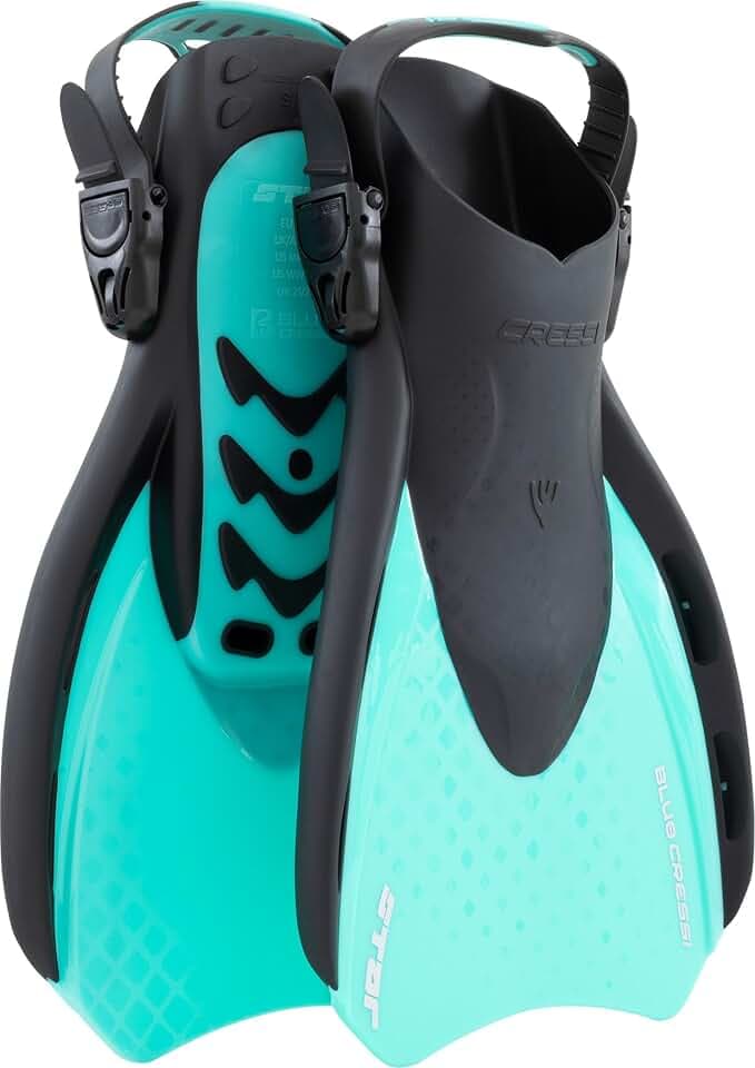 CRESSI seit 1946 - Star Fins - Kompakte Verstellbare Flossen Leistungsstarkem Belüftetem Flossenblatt Schwimmen, für Schnorcheln Reisen - Erwachsene