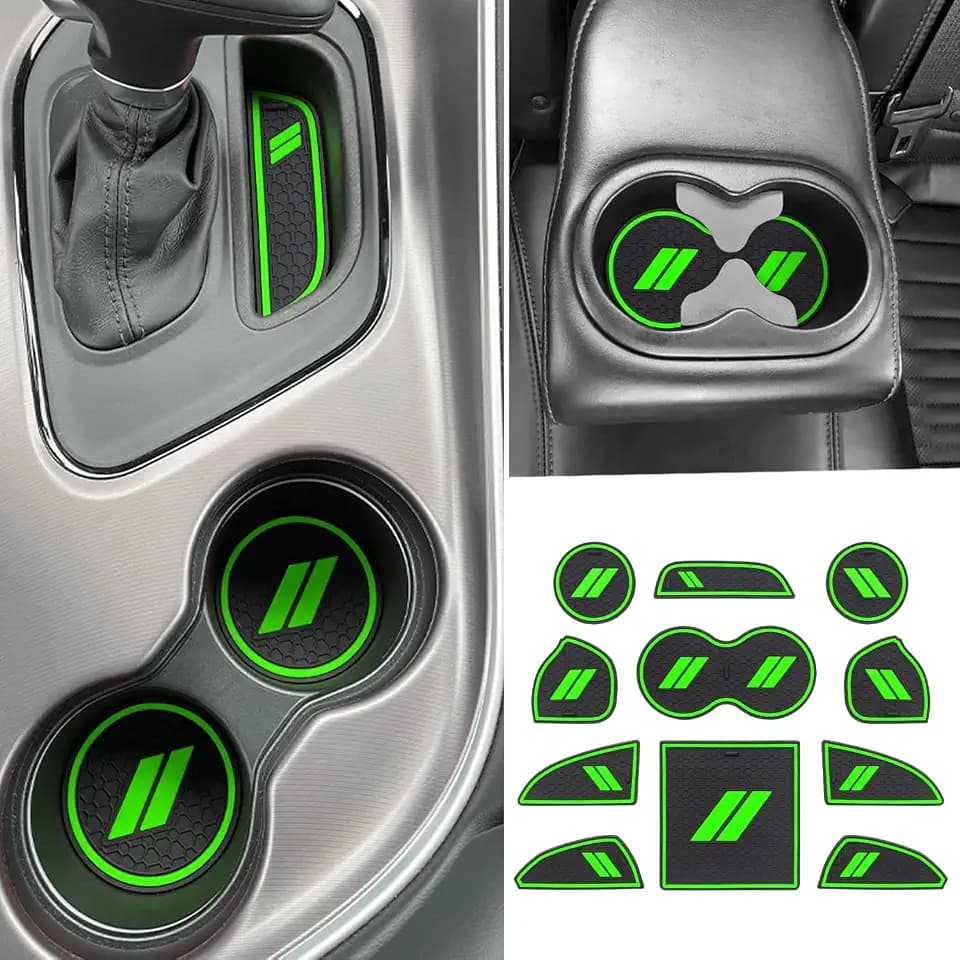 for Dodge Challenger Accessories 2015-2023 2024 Cup Holder Insert Coaster