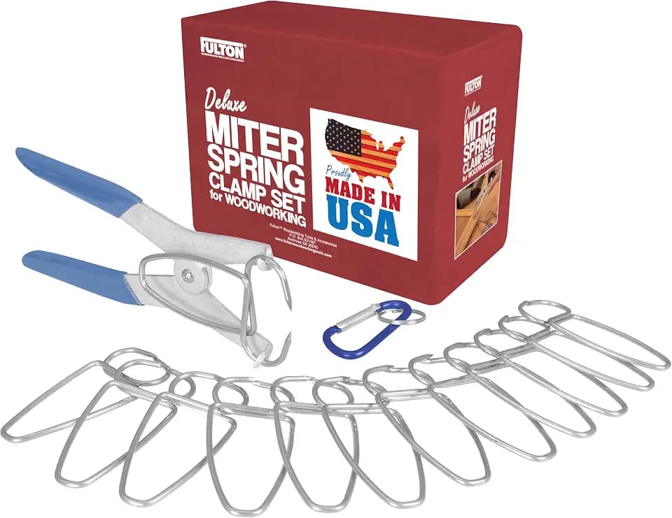 Spring Miter Clamp Deluxe Pack with Caribiner Clip