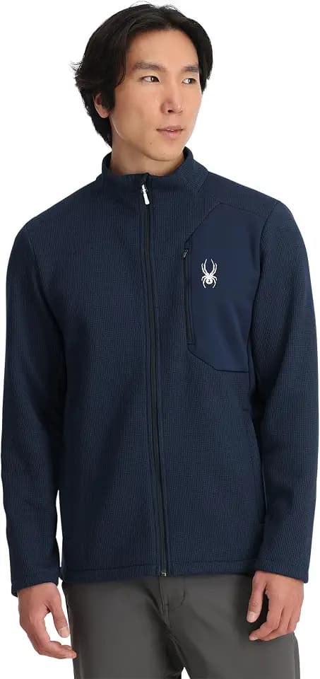 Spyder Men's Bandit Hybrid Full Zip Mid Layer Jacket