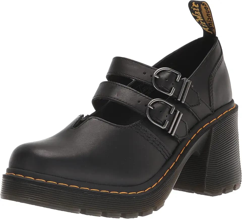Dr. Martens Women's Eviee Mary Jane Leather Heeled Shoe