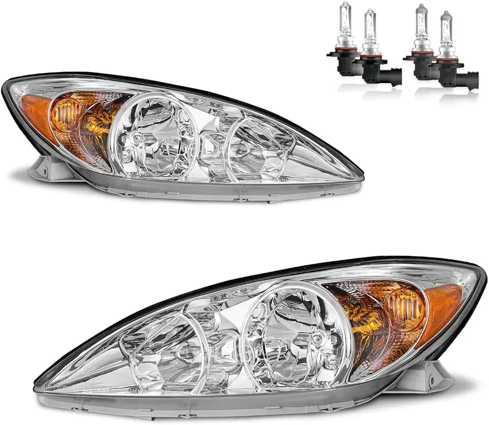 Headlights w/Bulbs for 2002-2004 Toyota Camry LE XLE