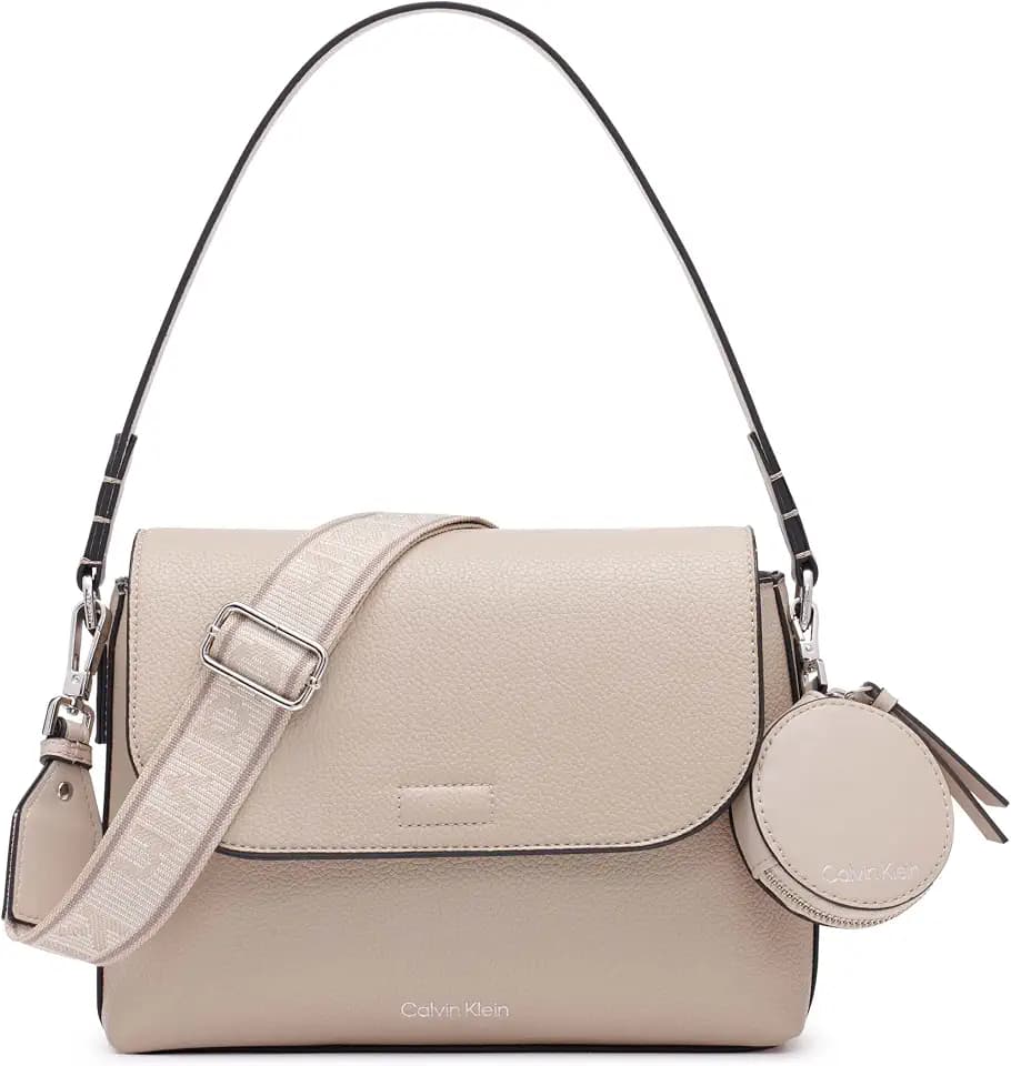 Calvin Klein Women's Millie 2 in 1 Flap Crossbody Handbag