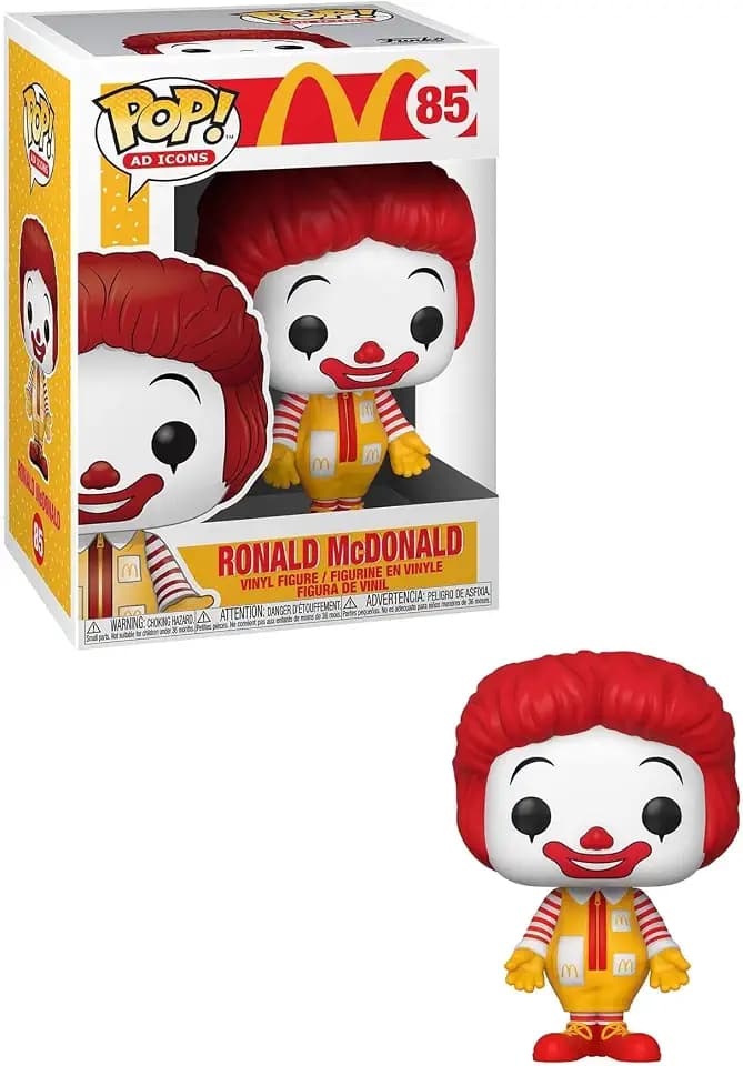 Funko Pop! Ad Icons Ronald McDonald - McDonald's - Vinyl-Sammelfigur - Geschenkidee - Offizielle Handelswaren - Spielzeug Für Kinder und Erwachsene - Ad Icons Fans - Modellfigur Für Sammler