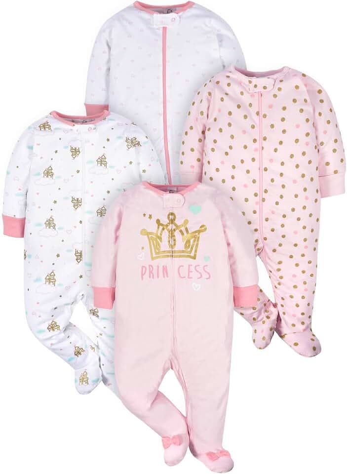 Gerber Sleep 'N Play Baby-Fußbinder, 4 Stück