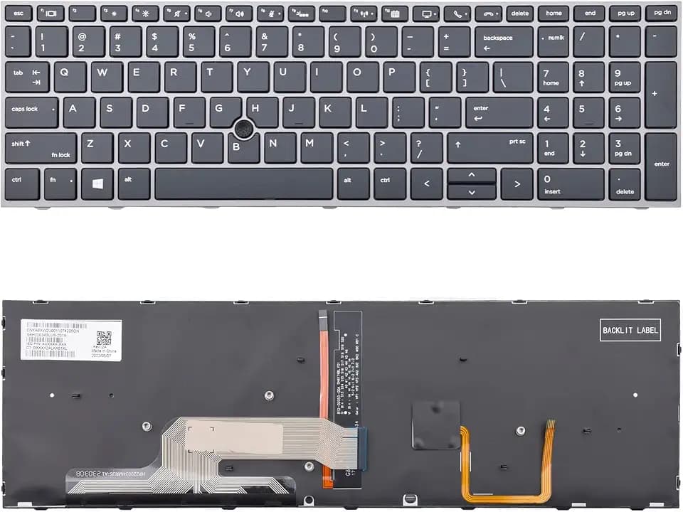 Replacement Keyboard with Backlit Compatible with HP ZBOOK 15 G5, 15 G6, ZBOOK 17 G5, 17 G6 (Doe Not Fit for Zbook 15U G5 Series) L12765-001 L28407-001 L29635-001