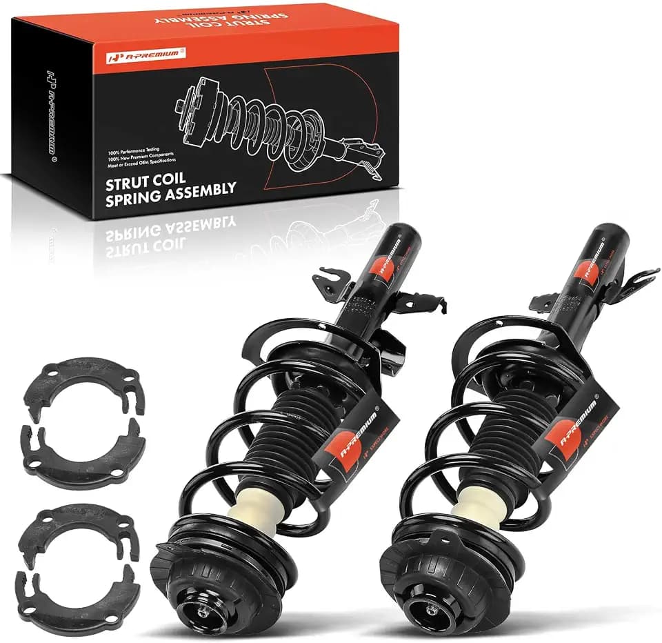 A-Premium Front Complete Strut Assemblies with Coil Springs, Set of 2