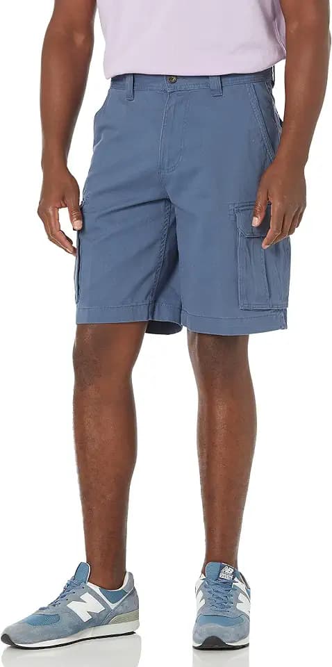 Amazon Essentials Men's 10" Classic-Fit Cotton Twill Cargo Shorts, Multiple Pockets (Available in Big & Tall)