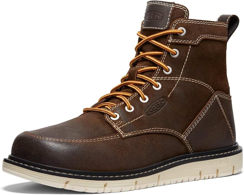 KEEN Utility Men's San Jose 6" Soft Toe Wedge Work Boots