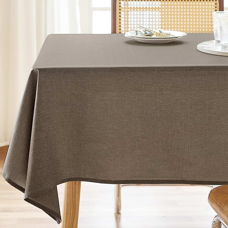 AUSSPVOCT Textured Table Cloth Rectangle 60x104 Inch for Home Kitchen Decor