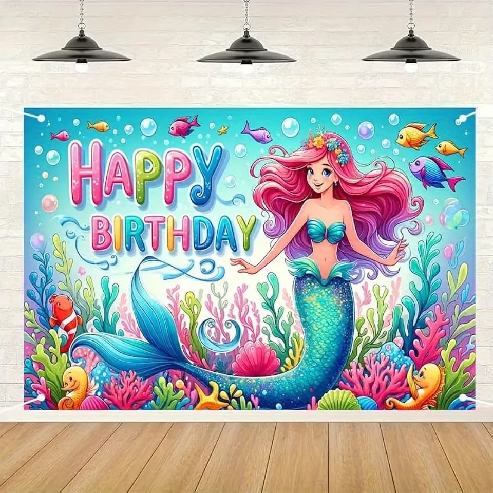 Pink Princess Birthday Backdrop 71x43 Inch Glittering Silver Crown and Rose Banner Elegant PastelPink Girls Party Decoration Photography Background Photo Booth Cake Smash Princess Theme