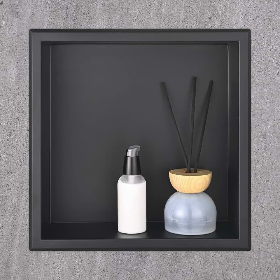 Wandnische Dusche Edelstahl, Duschnische Einbau, 30x30x10cm
