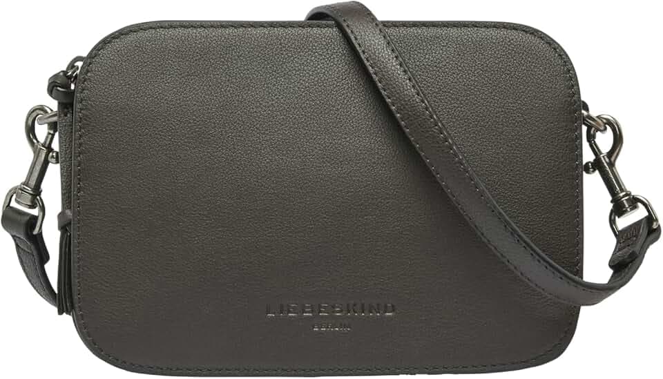 Liebeskind Berlin Umhängetasche Luka – Cross-Body Bag aus Leder mit verstellbaren Schulterriemen – kleine Schultertasche, Fächer mit Reißverschluss – Shoulder Bag, 14.5 x 20.5 x 7 cm, (H x W x D)