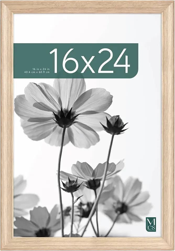 MCS Studio Gallery Classic Poster Frame, 16x24, Natural Woodgrain