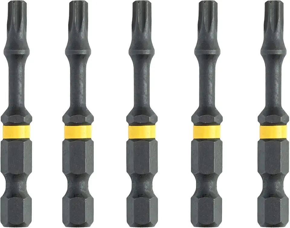 Dewalt Extreme Flextorq Schrauber-Bit T25, DT7396T (für den Einsatz in Schlagschraubern, optimale Bit-Flexibilität für maximale Lebensdauer), 5 Stück, 45 x 35 x 15 cm