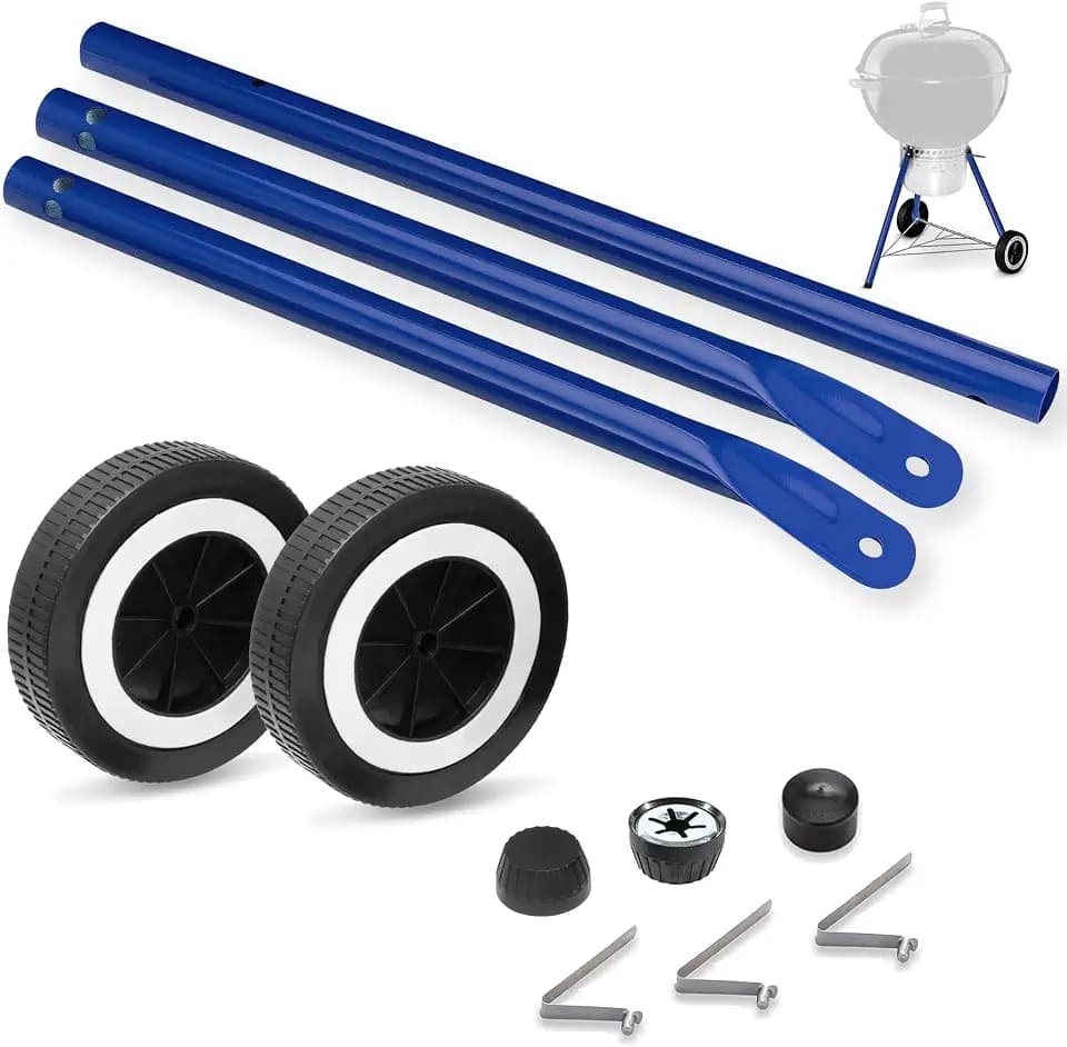 Charcoal Grill legs Wheels for Weber 18"/22" Kettle Grill, Weber Grill Leg