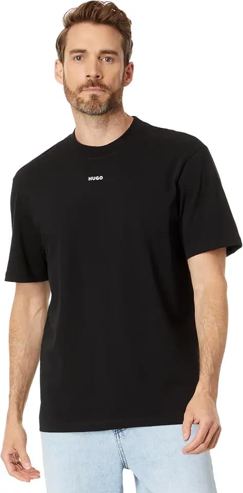 Hugo Men's Dapolino Relaxed Fit Cotton T-Shirt with Logo Print