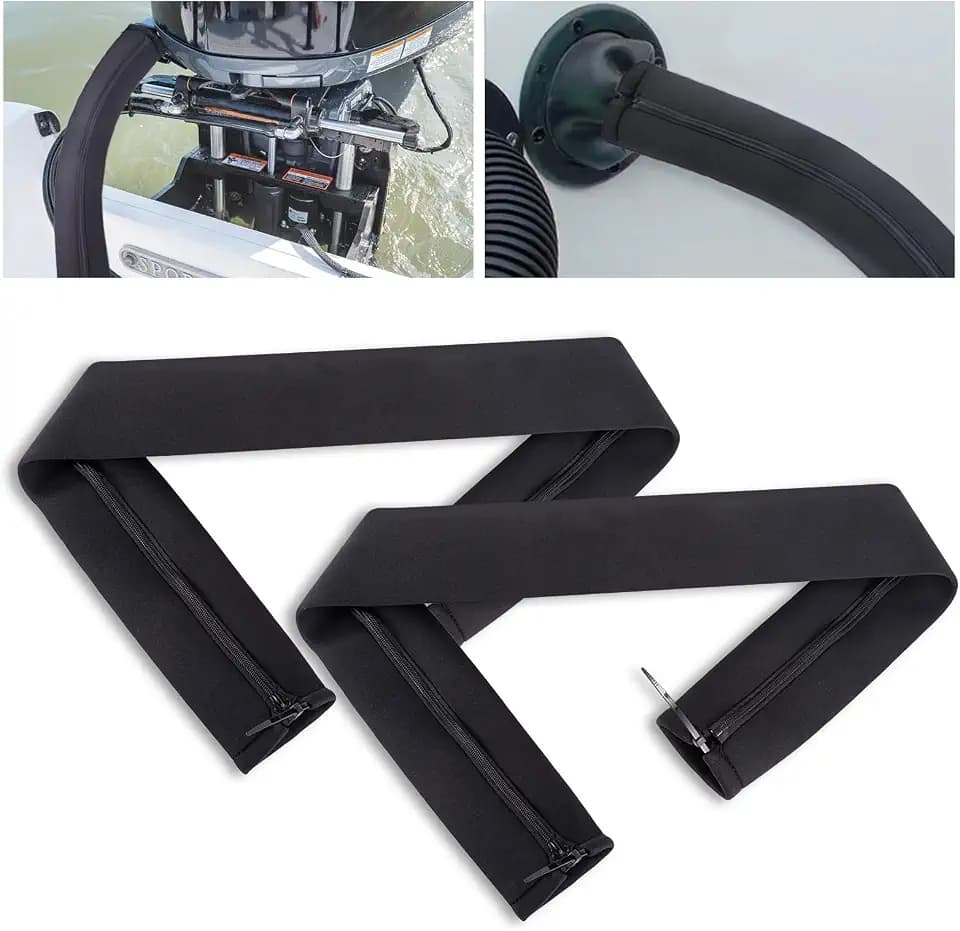2PCS 48'' Trolling Motor Cable Sleeve, Outboard Motor Cable Sleeve Protect