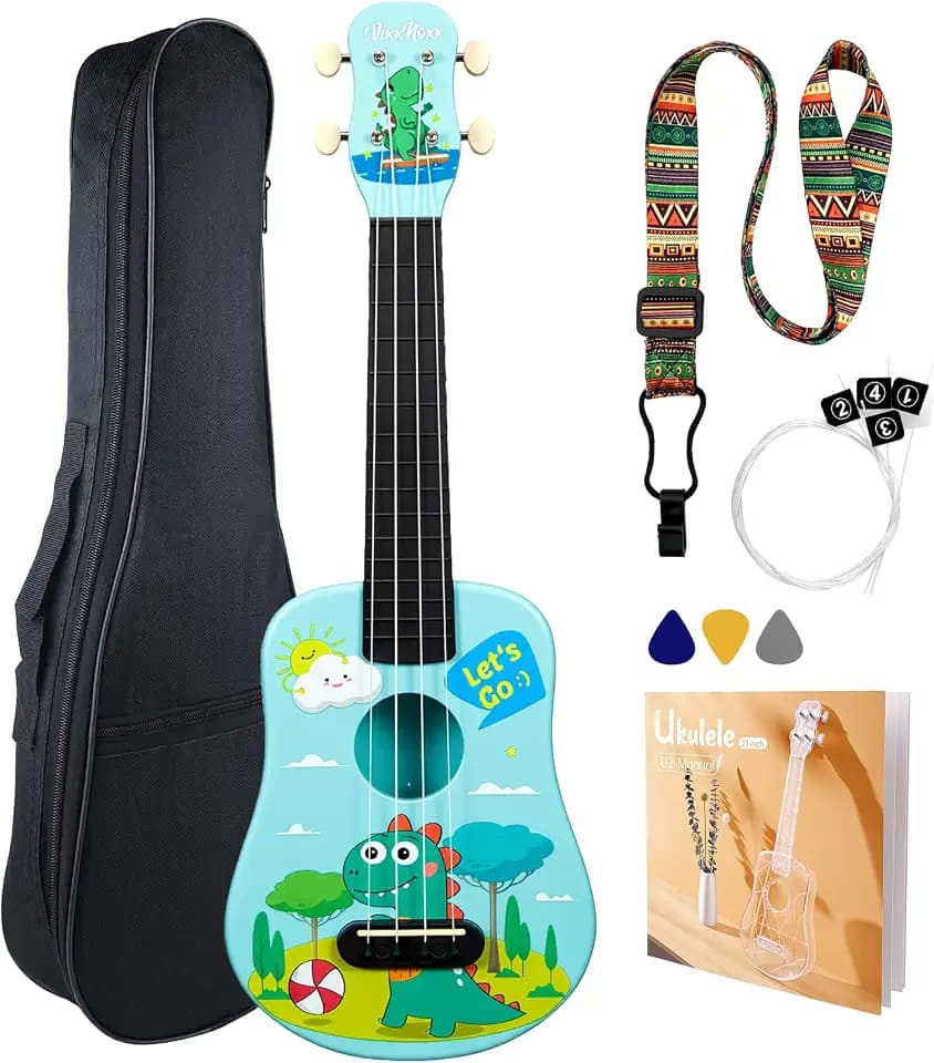 21 Inch Soprano Ukulele for Beginners, Kids, Adults & Students