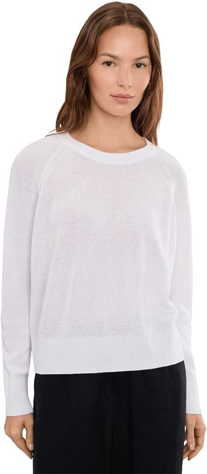 Eileen Fisher Organic Linen Cotton Crew Neck Sweater