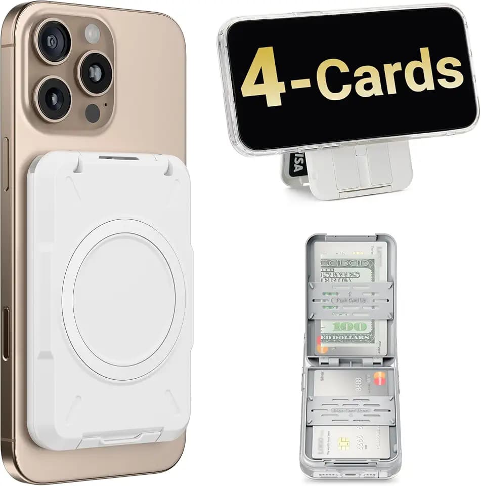 PROfezzion for MagSafe Wallet Card Holder, RFID Blocking, Dual Sided Magnet