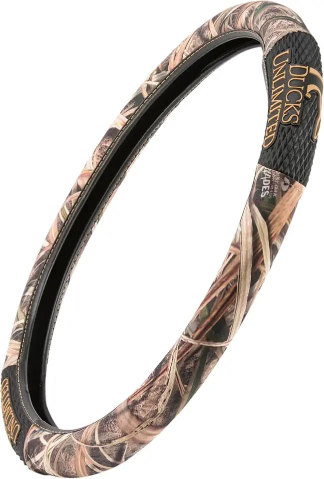 Ducks Unlimited Steering Wheel Cover, Mossy Oak Shadow Grass Blades (SIOC)