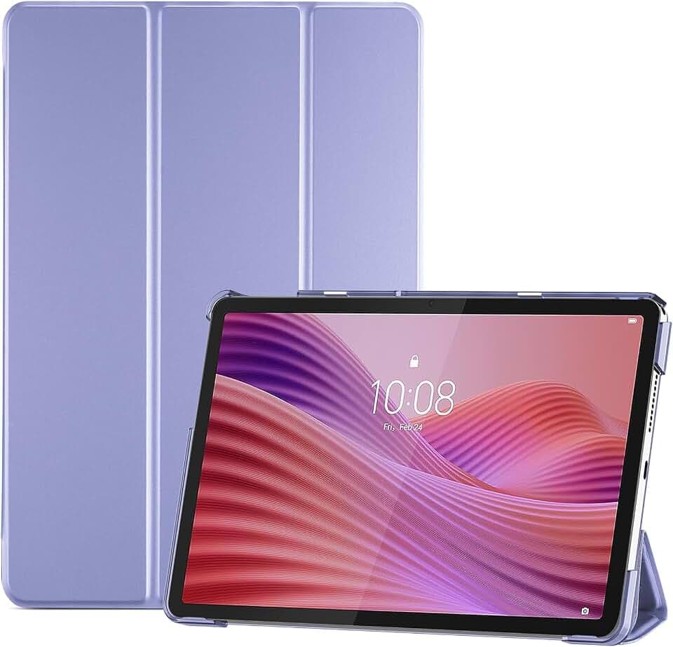 ProCase Case for Lenovo Tab 10.1 Inch 2025 TB311FU/TB311XU, Smart Cover for Lenovo Tab 10.1" 2025 Slim Stand Hard Back Shell -Lightpurple