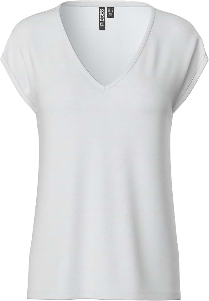 PIECES Female T-Shirt mit V-Ausschnitt PCKAMALA