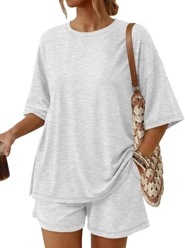 Trendy Queen Women's 2 Piece Summer Matching Set Lounge Wear with Pockets