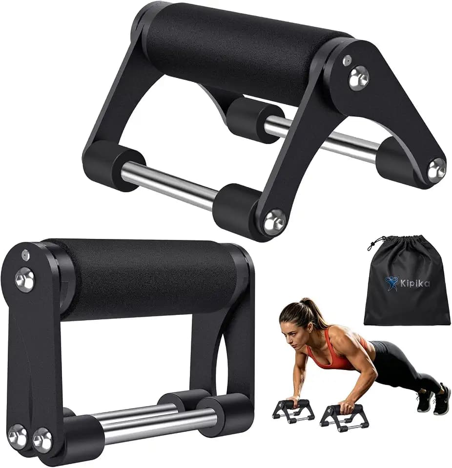 Kipika Foldable Push Up Bars, Portable Pushup Stands, Comfortable Grip