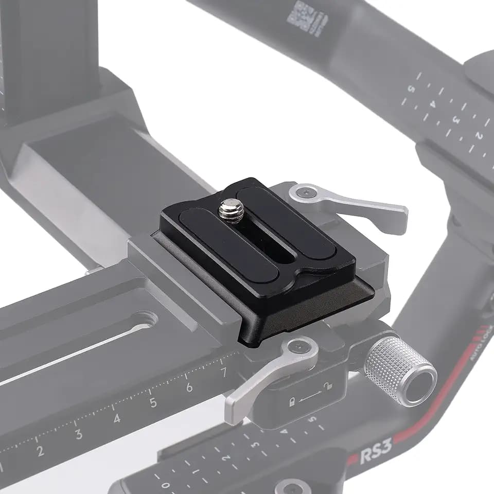 Hersmay Upper RS4 Quick Release Plate for DJI Ronin RS4 Mini /RS4 Pro/SC 2 / RSC 2 / RS 3 / RS 3 Pro Gimbal Accessories Mounting Plate for Mirrorless Camera Fit Arca-Swiss Standard