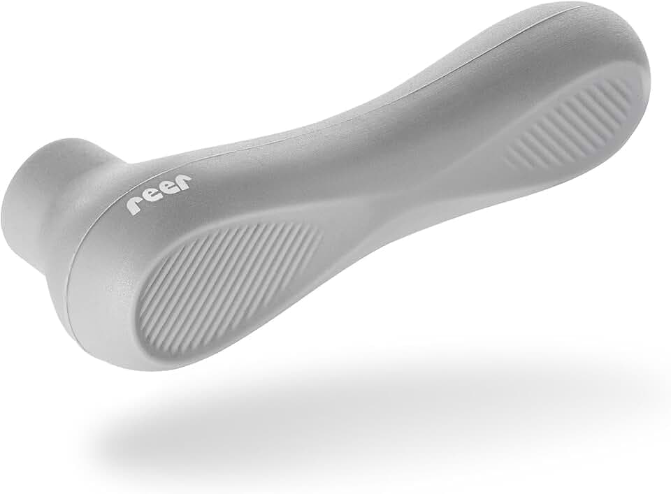 reer HandleGuard Türgriffschutz, Türklinkenpuffer, Silikon, 2 Stück, Grau