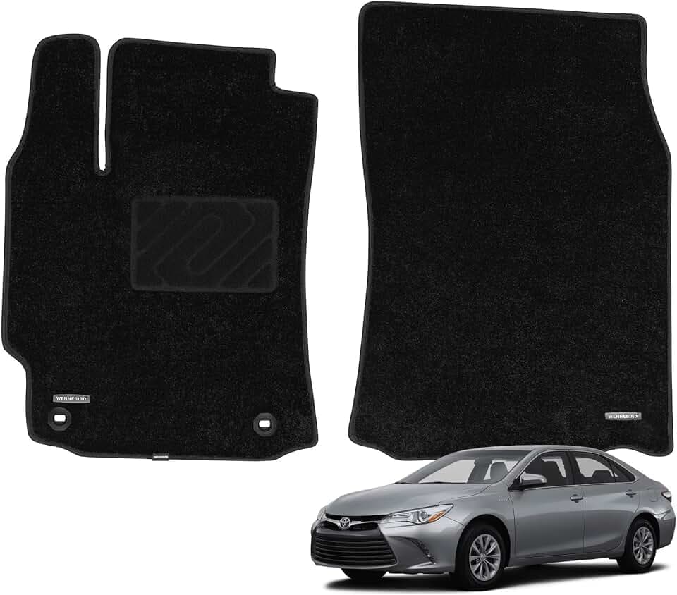 WENNEBIRD Front Carpet Floor Mats for Toyota Camry 2012-2017, 2Pc