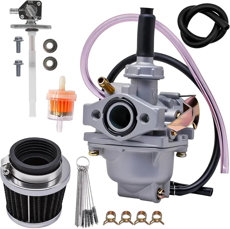 CRF50 XR50 Carburetor Fit for Honda CRF50F Z50 CRF XR 50R Z50R Z50A Mini Trail 50 Mini Bike Carb with Air Filter & Fuel Valve Petcock