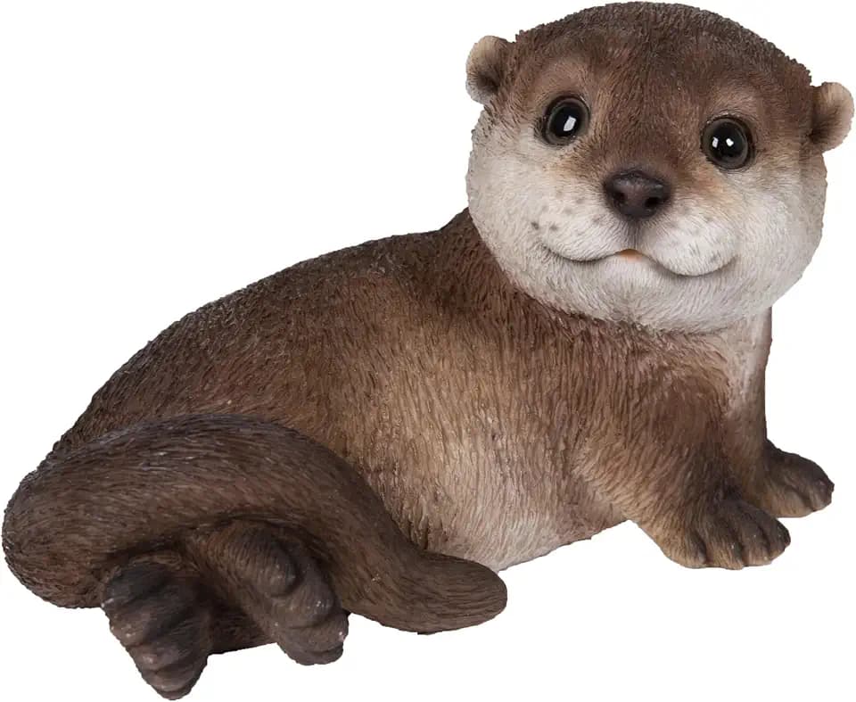 HI-LINE Otter Laying Back Statue