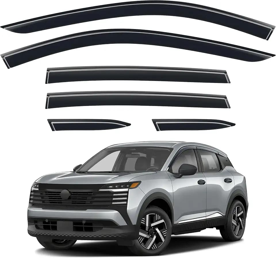Tape-on Window Visors Rain Guards for 2025-2026 Nissan Kicks