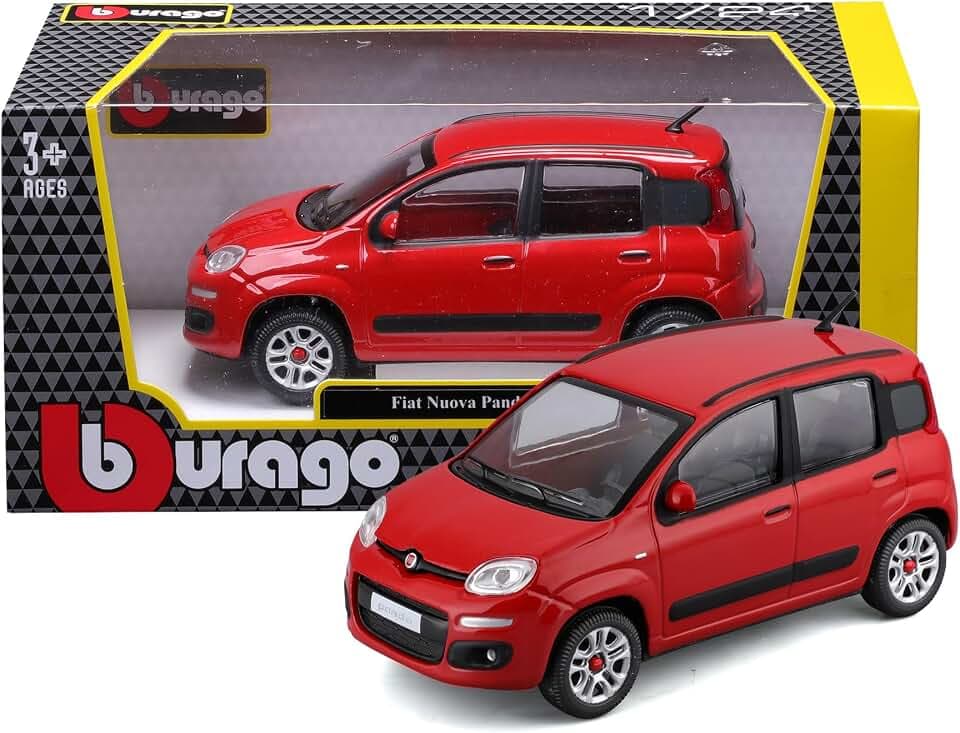 Bburago - FIAT Panda - Realistisches Modellauto im Maßstab 1:24, Offizielle FIAT-Lizenz, Altersempfehlung ab 3 Jahren